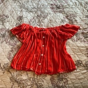 Red Crop Top
